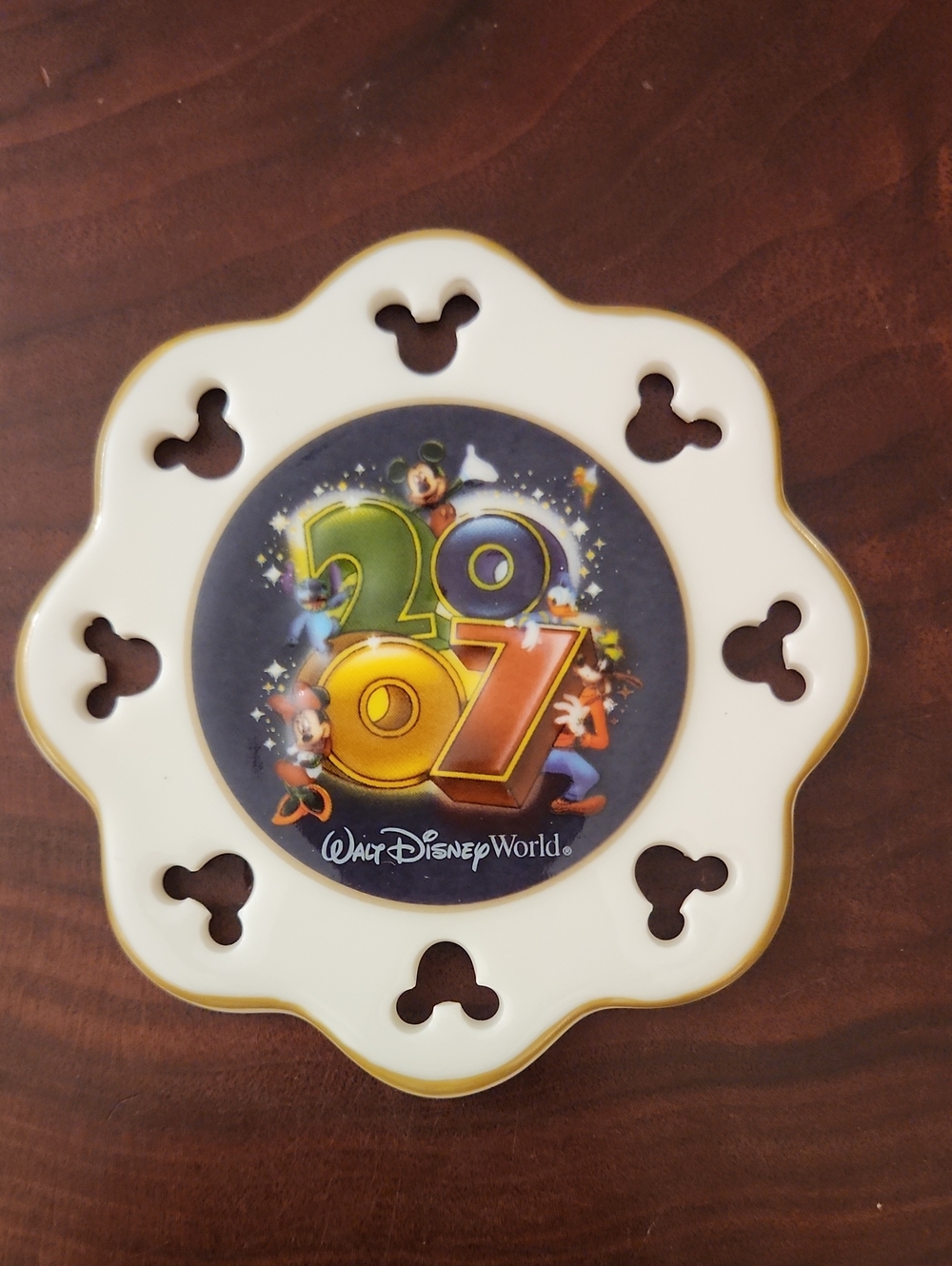 2007 Disney World Porcelain Ornament